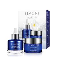 Limoni набор крем для лица ночной восстанавливающий + сыворотка для лица ночная восстанавливающая 